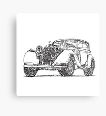 retro auto car Metal Print