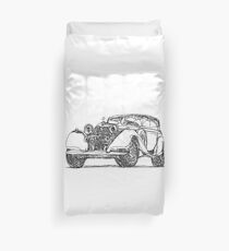 retro auto car Duvet Cover