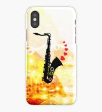 Sax and Love iPhone Case