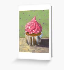 Russian Pink Cupcake Greeting Card