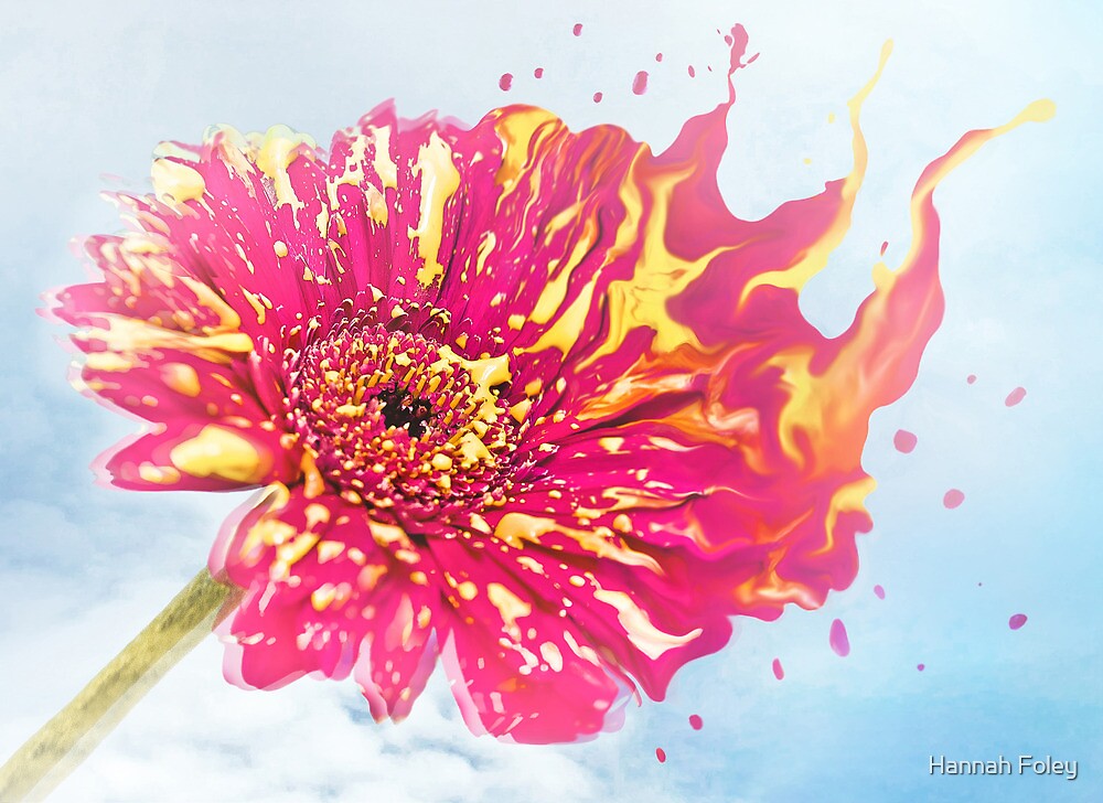 "Flower Splash" by Hannah Foley Redbubble