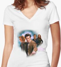 Doctor And Ponds Women's Fitted V-Neck T-Shirt