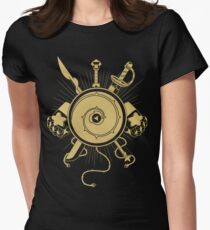 Edelsteine Waffen Tailliertes T-Shirt für Frauen