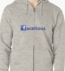 Facetious Zipped Hoodie