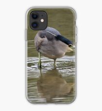 Schwarz gekrönter Nachtreiher iPhone-Hülle & Cover
