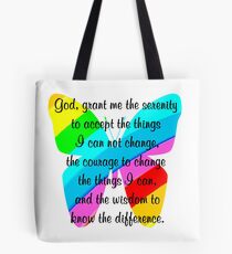 BEAUTIFUL BUTTERFLY SERENITY PRAYER Tote Bag