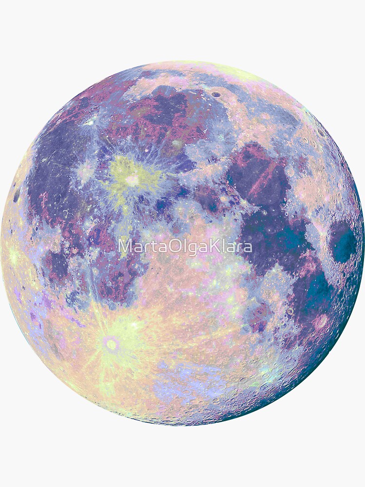 moon sticker by martaolgaklara redbubble