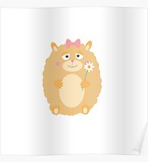 Fluffy Hamster Poster