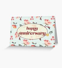Bouquet Anniversary card and gifts Greeting Card
