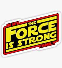 The force is strong... Retro Empire Edition Sticker