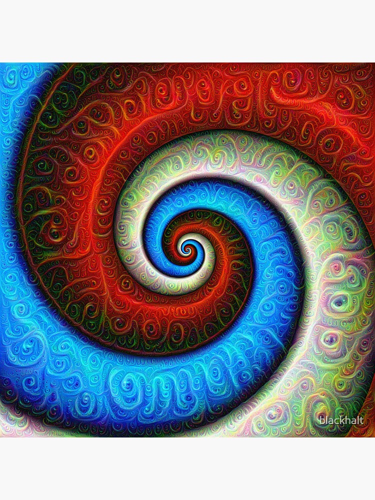#DeepDream Color Fibonacci Visual Areas by blackhalt