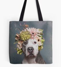 Flower Power, Pickles Tote Bag