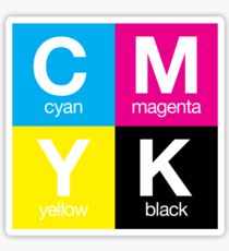 CMYK 11 Sticker