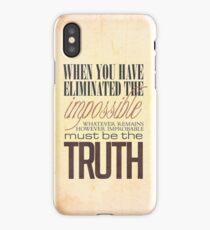 What remains is the truth iPhone Case/Skin