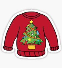 Download Ugly Christmas Sweater Stickers | Redbubble