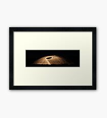 Fire On Beach Framed Print