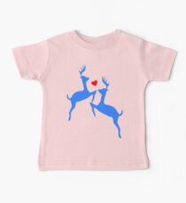 ۞»♥Adorable Jumping Deer Couple Clothing & Stickers♥«۞ Baby Tee