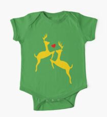 ۞»♥Adorable Jumping Deer Couple Clothing & Stickers♥«۞ One Piece - Short Sleeve