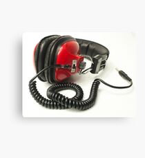 classic retro headphone Canvas Print