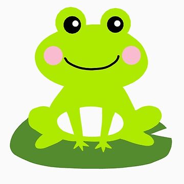 Cute FROGS ON LILYPADS Clipart Set, 8 Clip Art Images, Transparent