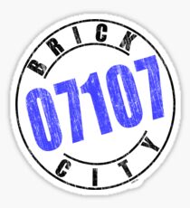 'Brick City 07107' Sticker