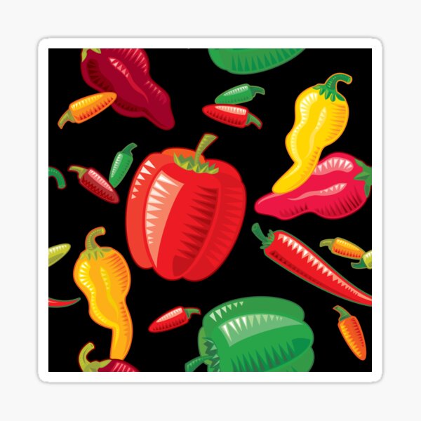 Hot Peppers Sticker