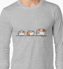 Mother Guinea-pig with Babies Long Sleeve T-Shirt