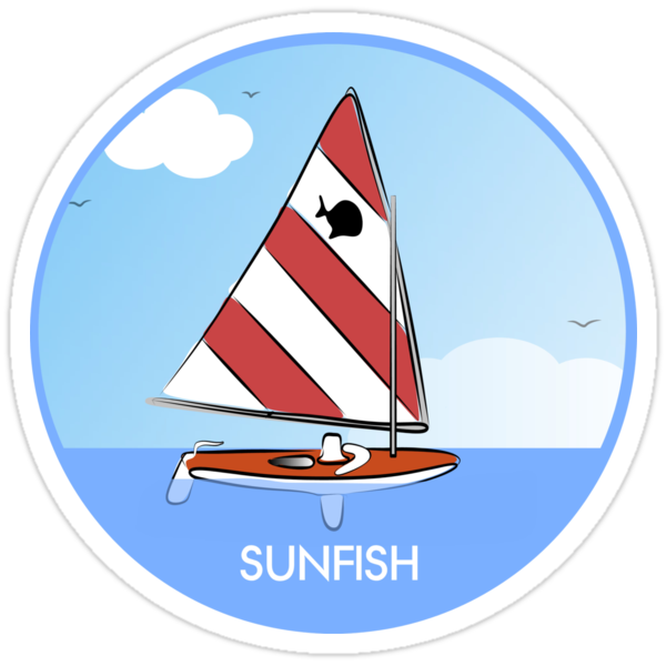 sunfish sailboat stickers