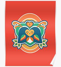 Liebe Vögel Poster