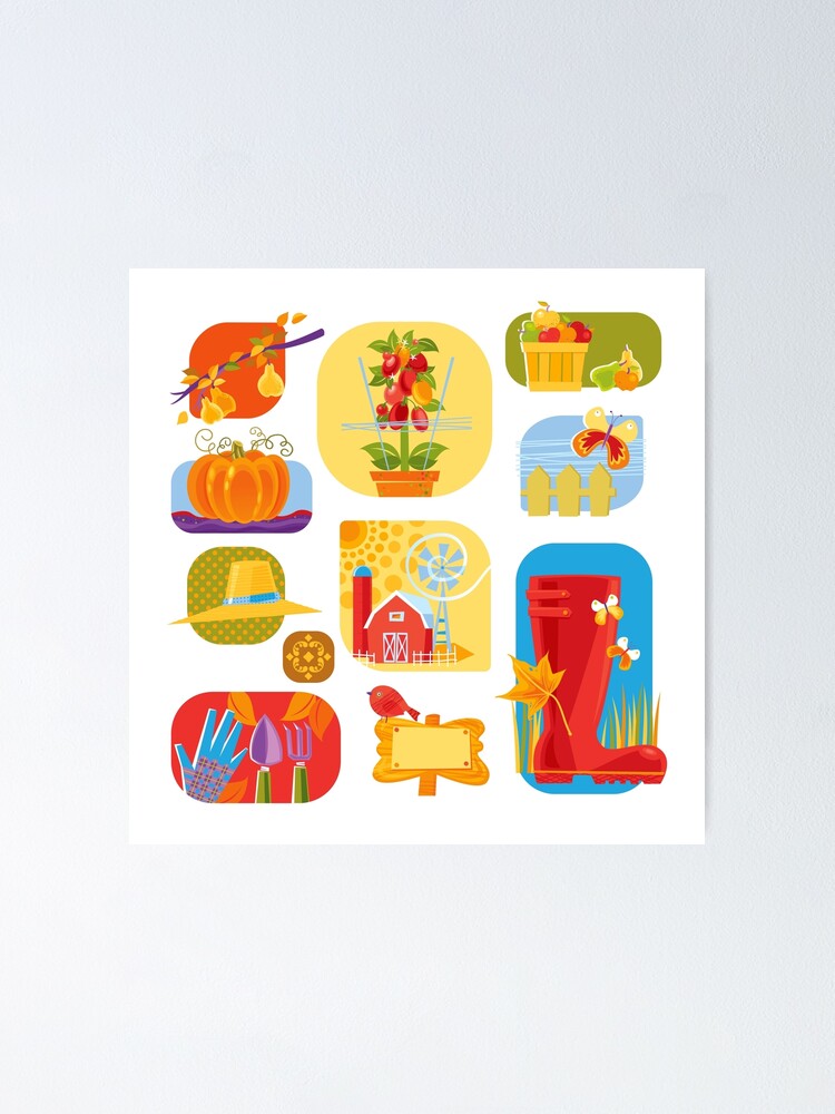 Alternate view of Autumn Farm Poster