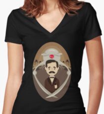 H. G. Wells Women's Fitted V-Neck T-Shirt