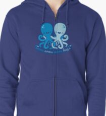 Mehr Waffen Mehr Umarmungen Hoodie mit Reißverschluss