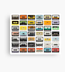 awesome old cassette collection Canvas Print