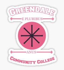 Greendale Community College E Pluribus Anus Sticker