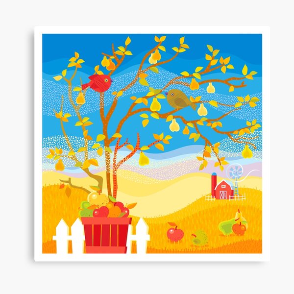 Autumn Farm Canvas Print