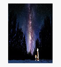 Calvin And Hobbes In The Night Photographic Print