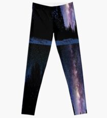 Calvin And Hobbes In The Night Leggings