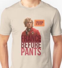 Camiseta ajustada Francia antes de los pantalones! (Eso significa que usted, Grantaire)