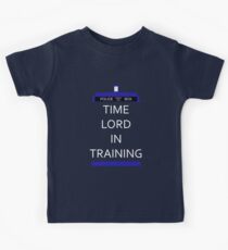 Time Lord In Training Kids Tee
