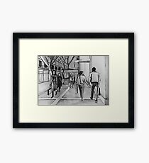 Shopping Framed Print