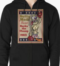 Nutty Mads: Rocko the Champ Zipped Hoodie
