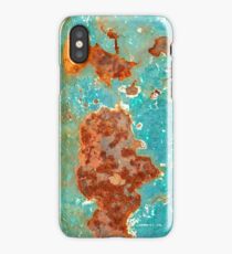Industrial Rust in Teal iPhone Case