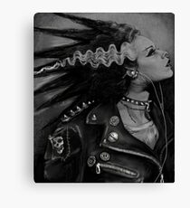 The Punk Rock Bride Canvas Print