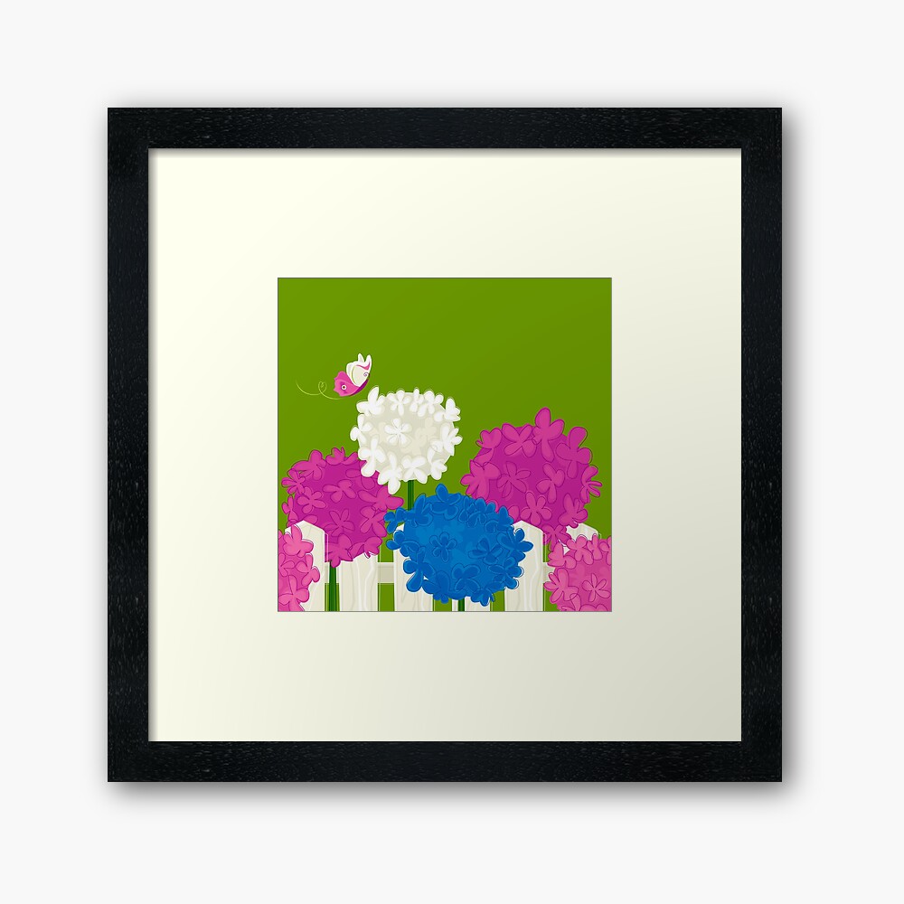 Flower Garden Framed Art Print