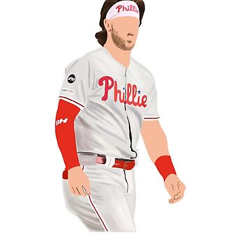 Bryce Harper Jersey  Art Board Print for Sale by athleteart20