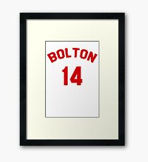 High School Musical: Bolton Jersey Red Framed Print