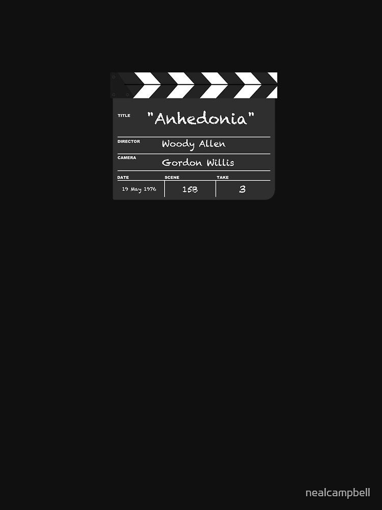 Annie Hall Film Slate Tee by nealcampbell