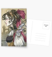 Steampunk Doll Postcards