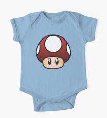 Super Mario Pilz Baby Body Kurzarm
