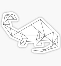 Geometric Dinosaur (Brontosaurus) Sticker